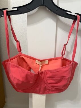 Ulla Johnson Coral-Red Bustier Bra